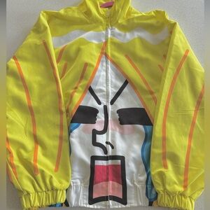 PLF Line Friends James Yellow Windbreaker Jacket